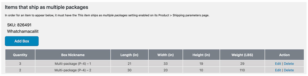 Items That Ship As Multiple Packages